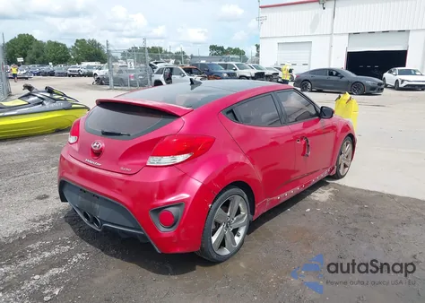 2013 Hyundai Veloster Turbo W/Black/Turbo W/Blue z USA, uszkodzony, nr VIN KMHTC6AE2DU129756